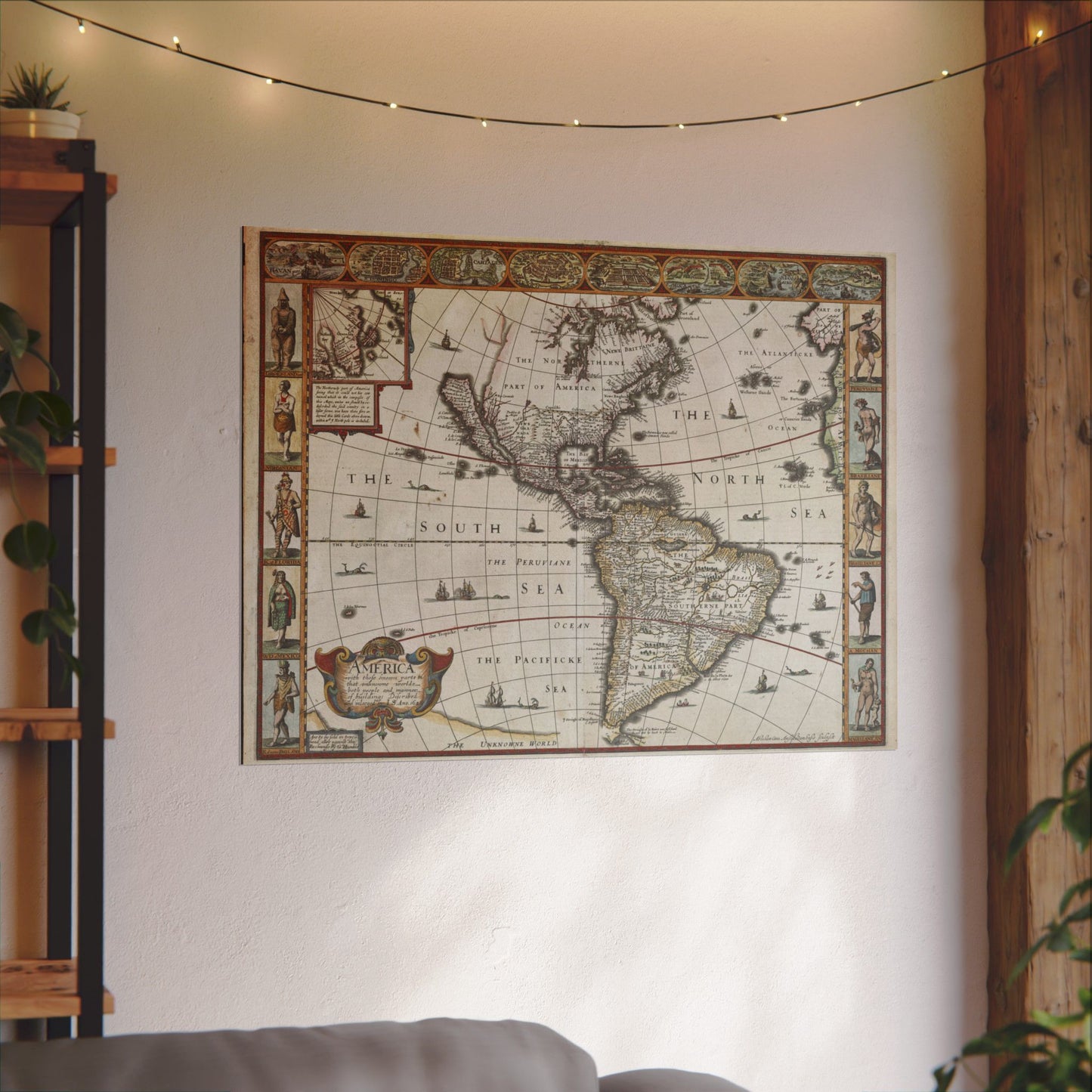 America With Those Known Parts in That Unknowne Worlde - John Speed (1626)