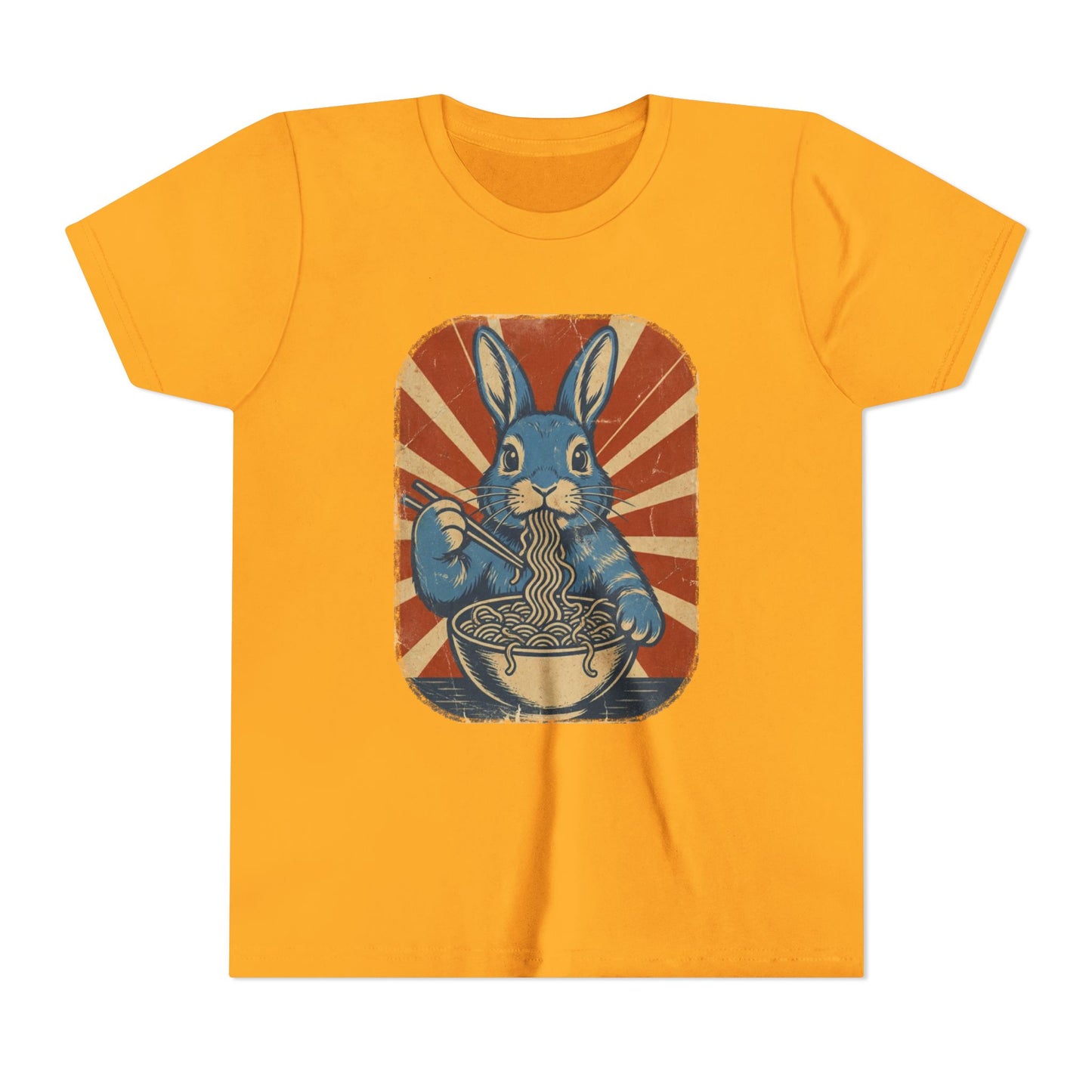 Bunny Eating Ramen Kids Shirt